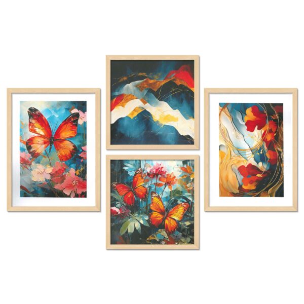 SET OF 4 DIGITAL WALL PAINTING - Image 4
